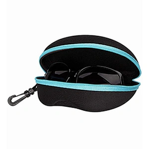 2022 in stock wholesale eva hard shell black zipper case for glasses