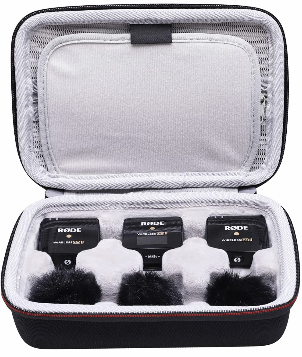 eva Microphone Wireless Hard Storage Case for Rode Microphone Wireless GO II Dual Channel Wireless Microphone System