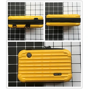 custom various colors portable abs cosmetic bag