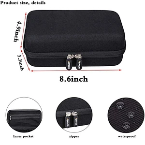 Hot-Selling Black Storage Soft Custom Waterprof Logo Nylon Eva Tool Case Box With Zipper for Dremel Versa Cleaning Tool