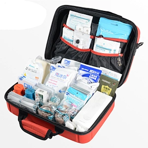 Small MOQ Custom RTS Travel Red Cross Hard Shell Waterproof First Aid Kit Big Eva Case With Shoulder