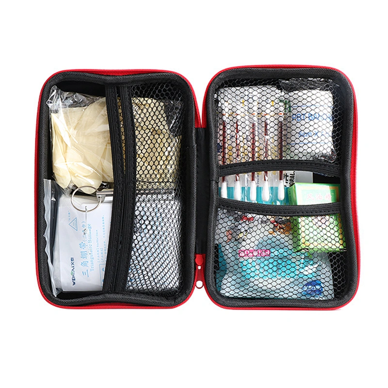 everything in awaterproof labelled  hard case first aid kit for outdoor activity