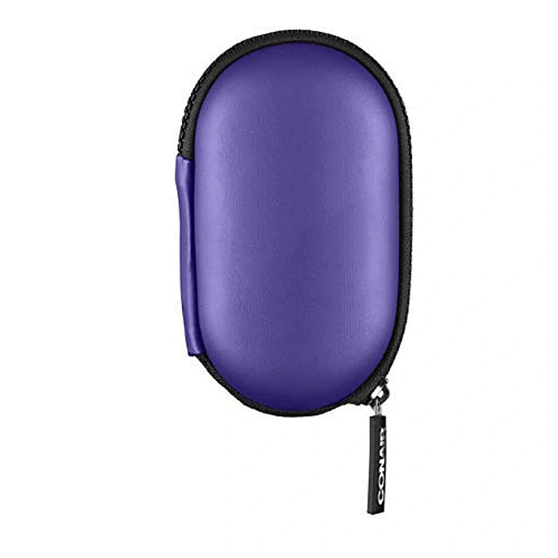 Custom Logo  Travel Portable Coloful Oval Hairbrush Case