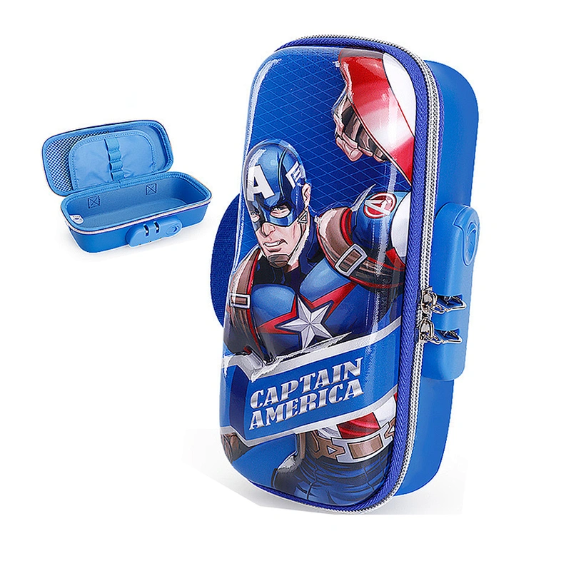 Eco Friendly Big Capacity Usb Custom Printed  Student Organizer Unique Zip Pencil Case For Kids