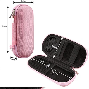 Custom Small MOQ RTS Pink QC20 MP3 Player Carrying EVA Hard Case Cover for Digital Voice Recorders