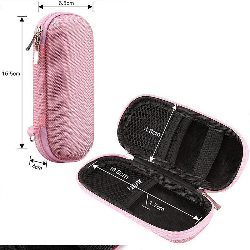 Custom Small MOQ RTS Pink QC20 MP3 Player Carrying EVA Hard Case Cover for Digital Voice Recorders