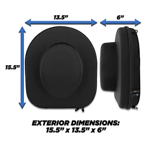 custom portable hard shell zipper eva hat carrying travel case storage for Fedora Panama hat and bowling hat