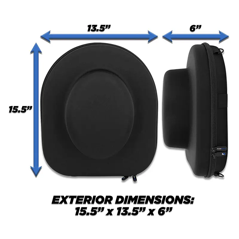 custom portable hard shell zipper eva hat carrying travel case storage for Fedora Panama hat and bowling hat