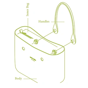 new design yellow classic obag large women handbag with handles and innerbag