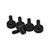 Good Quality Black Anodized Aluminum Alloy Flat Head Knurled Thumb Screws