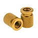 Custom-made High-quality Gold Anodized Aluminum Diamond Knurled Nuts