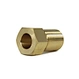 Customized special fastener precision brass female thread Hexagon flat head bolt and nut