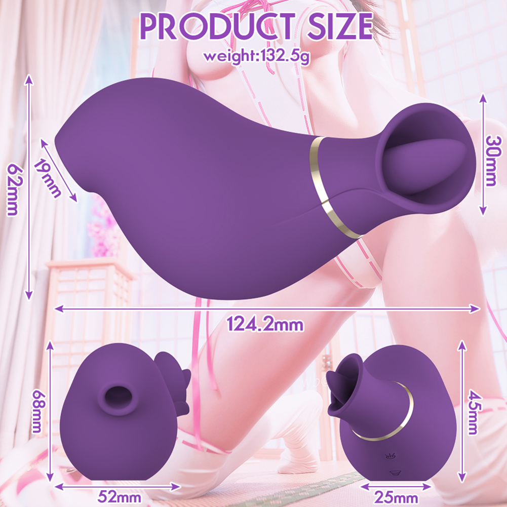 Rose Toy for Women Pleasure, Clitoral Stimulator with 10 Modes Licking and Sucking