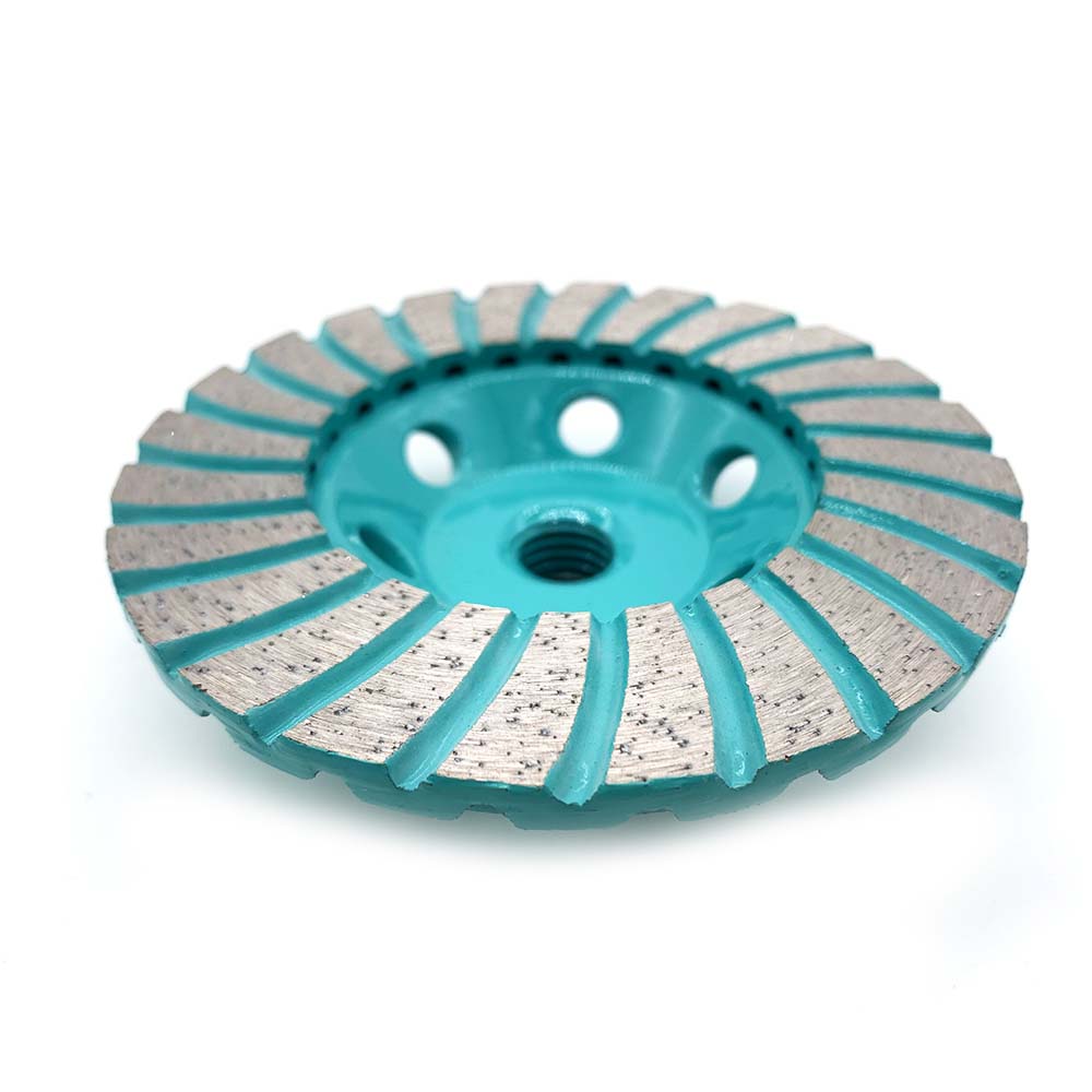 turbo type single side row cup wheel