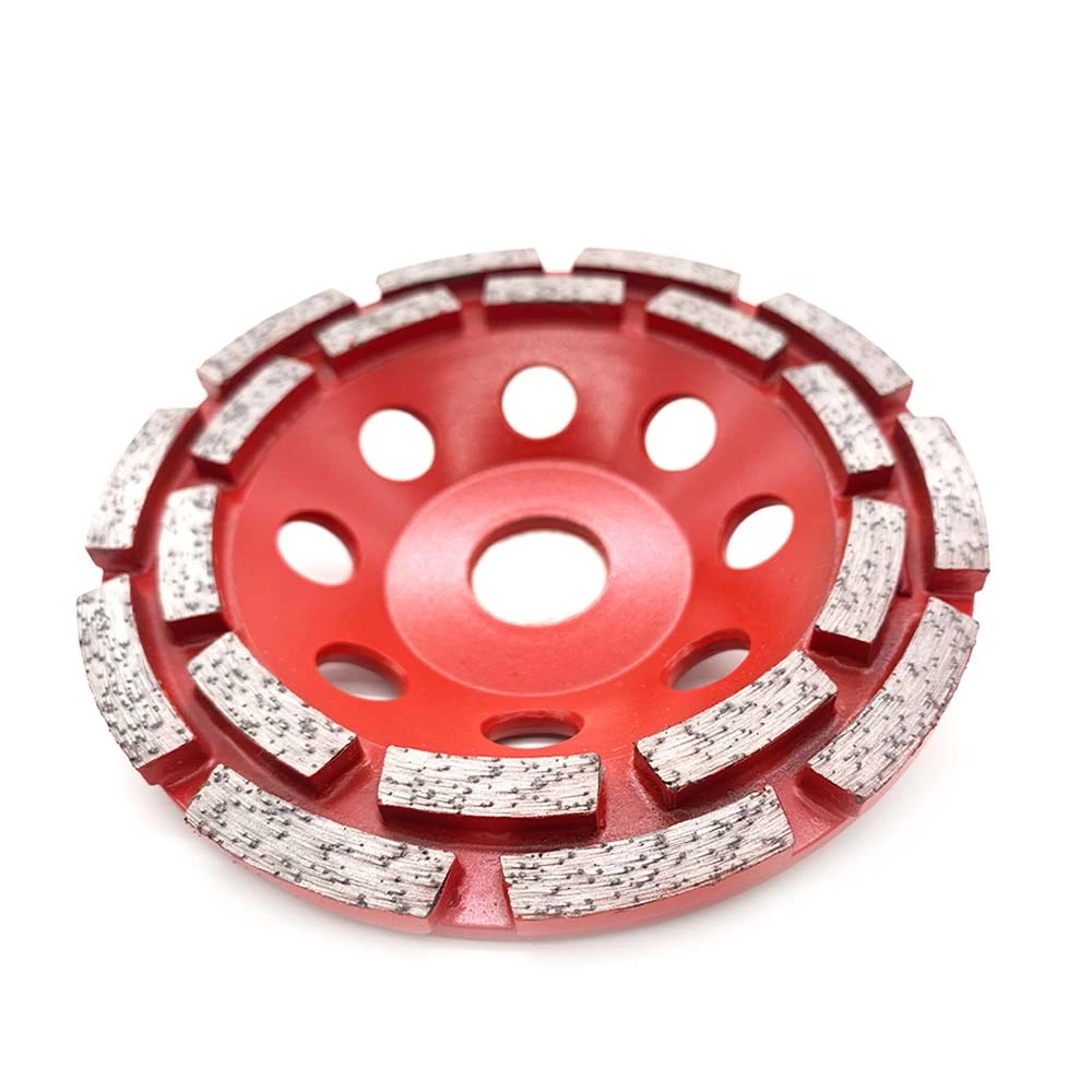 segmented type double row cup wheel