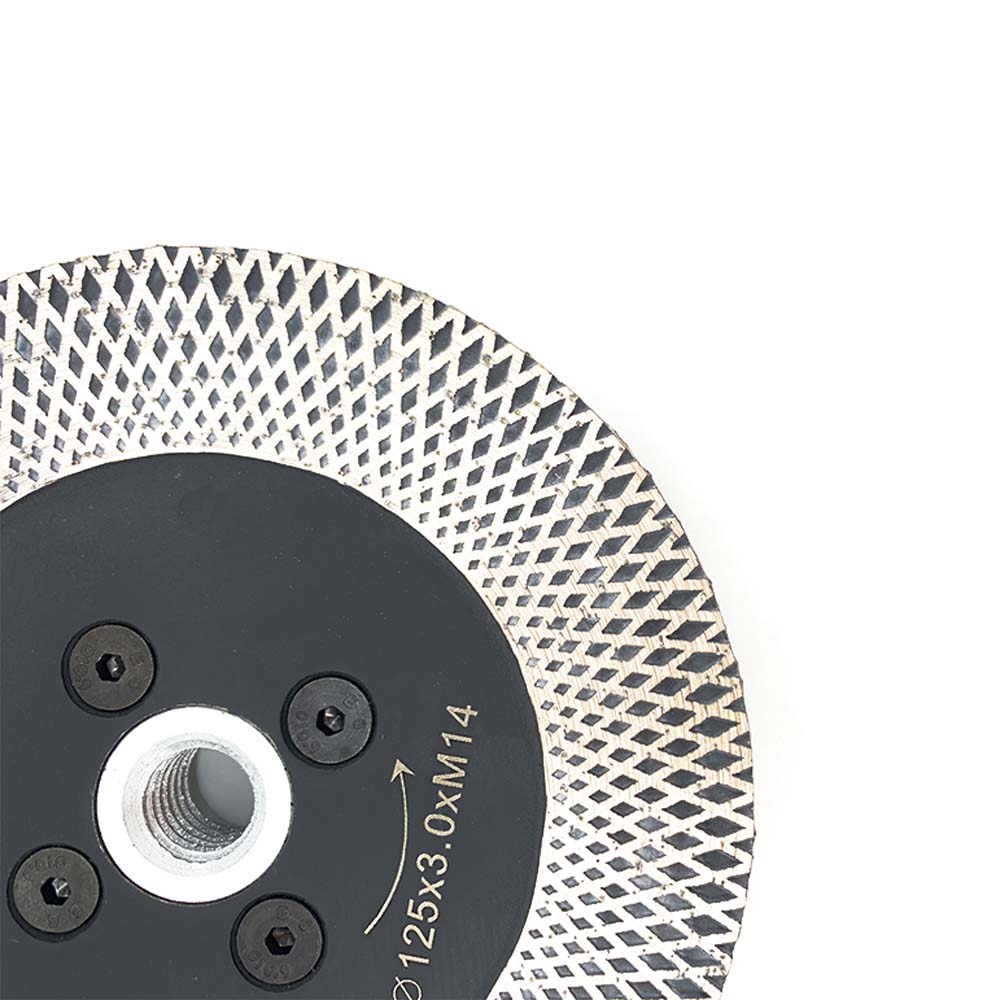 mesh turbo grinding blade with flange
