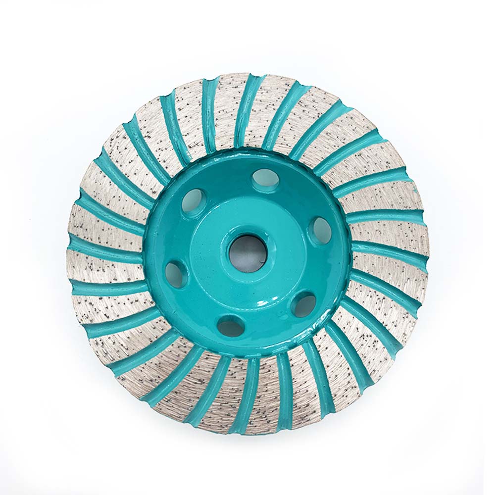 turbo type single side row cup wheel