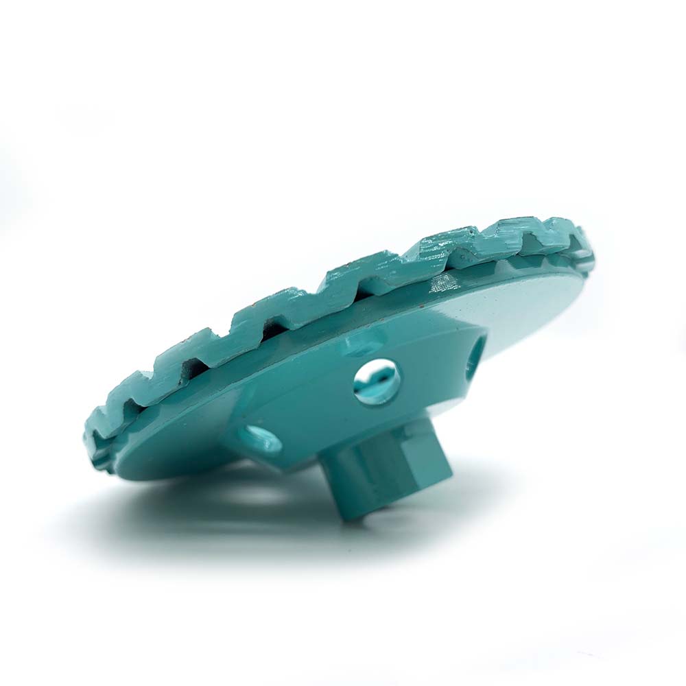 turbo type single side row cup wheel