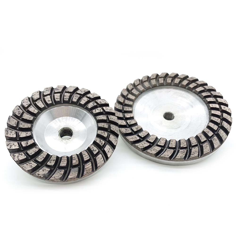 double row cup wheel with aluminum