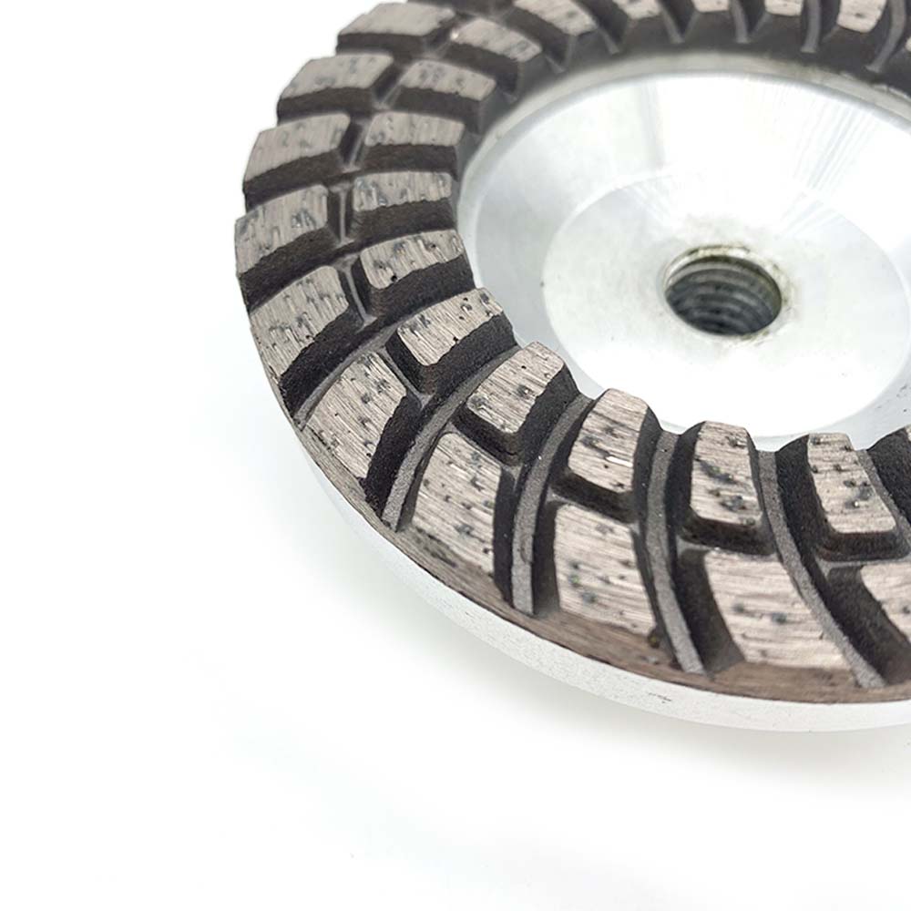 double row cup wheel with aluminum