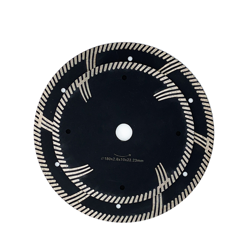 turbo continuous rim protective blade for granite