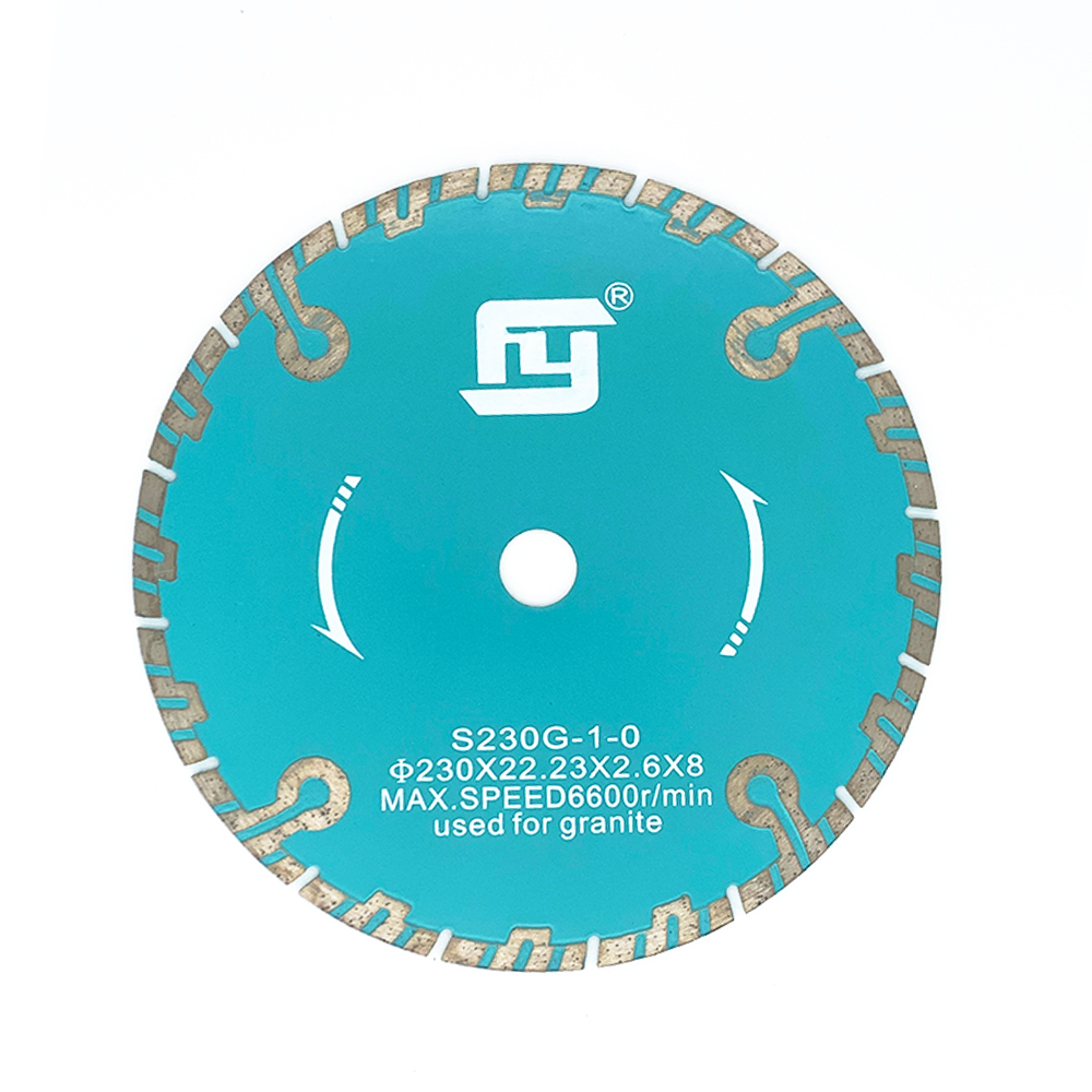 turbo blade with protective for granite