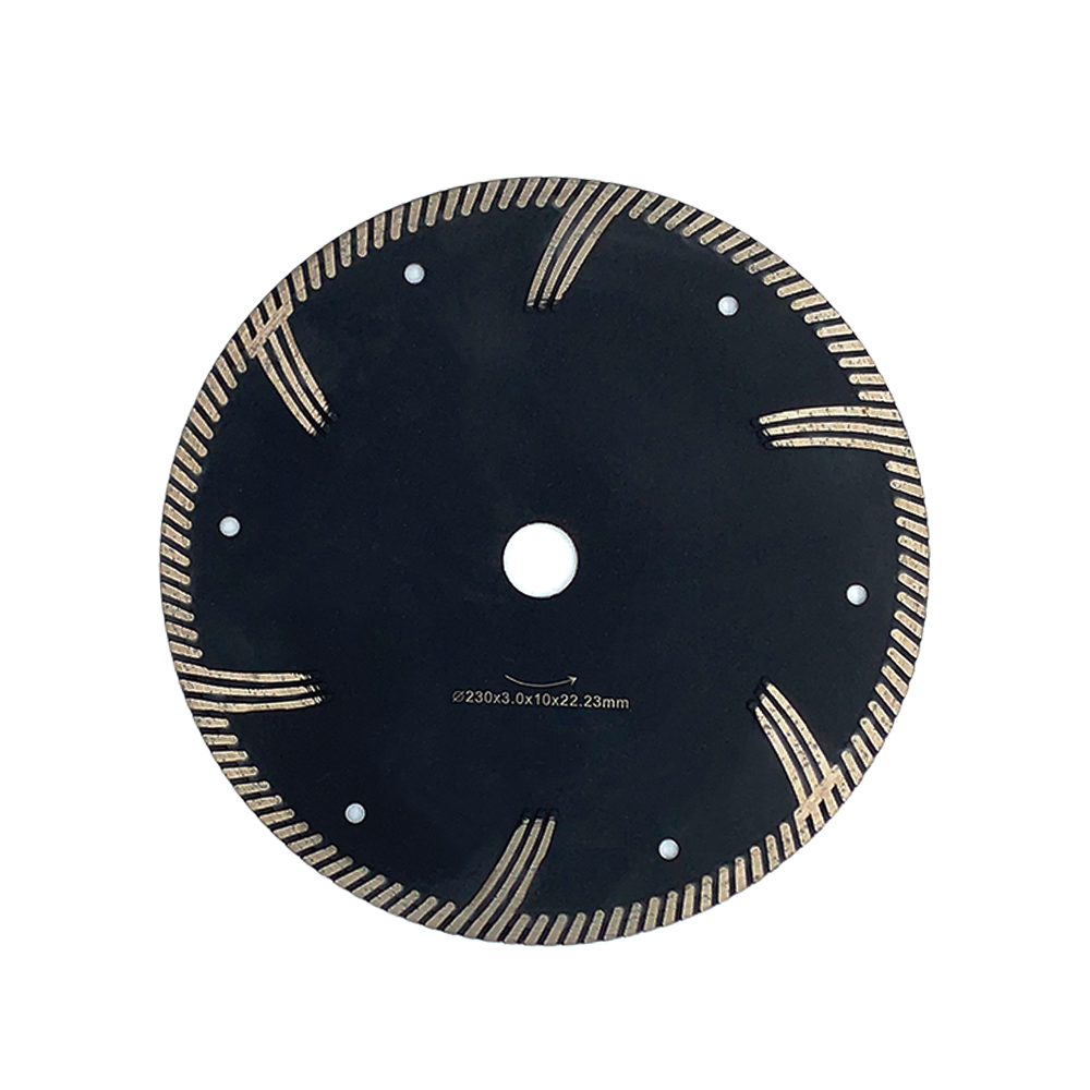 turbo continuous rim protective blade for granite