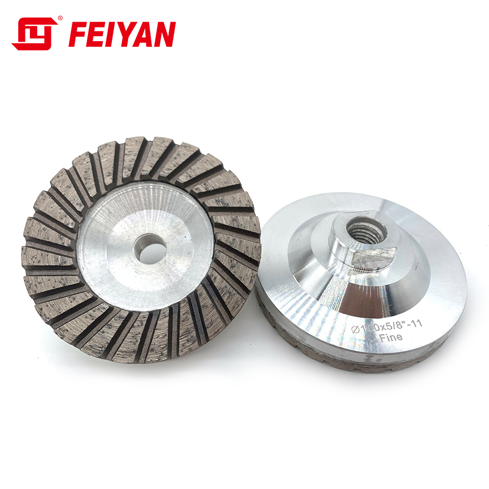 cup wheel with aluminum