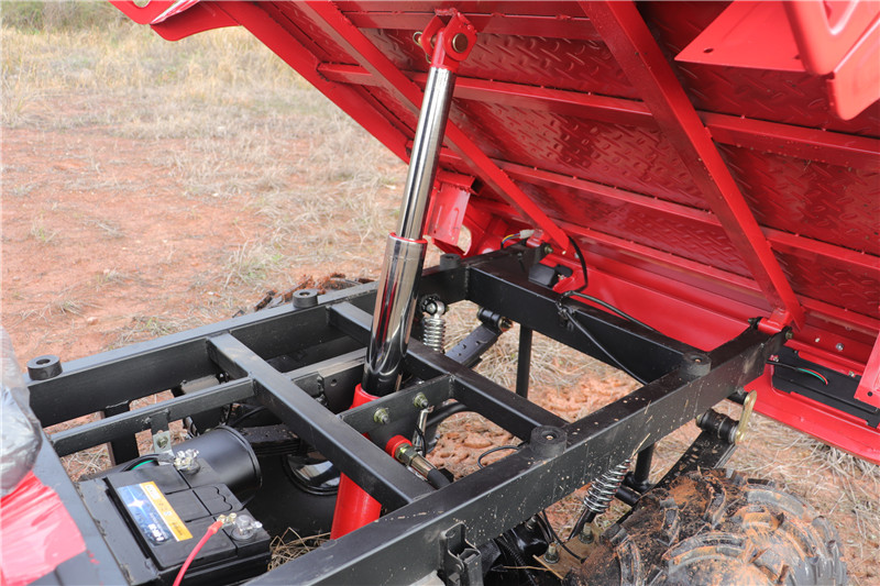 Vicoo 250cc 4*4 farm atv with electric lift trailer