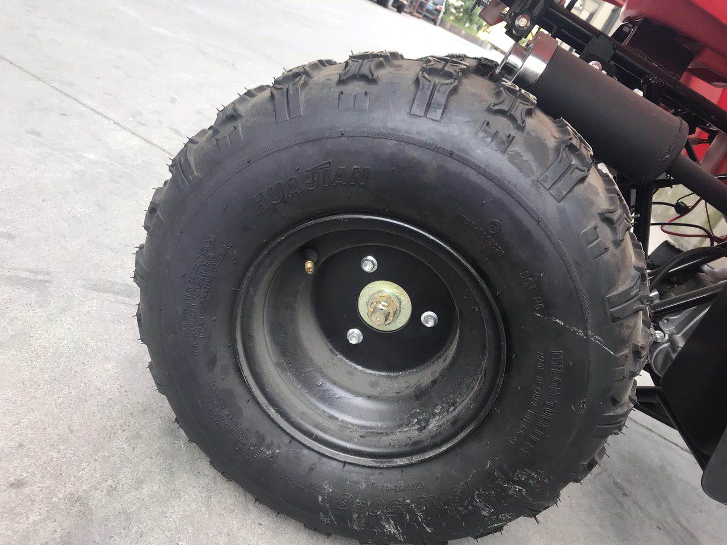kids atv 7inch steel wheel