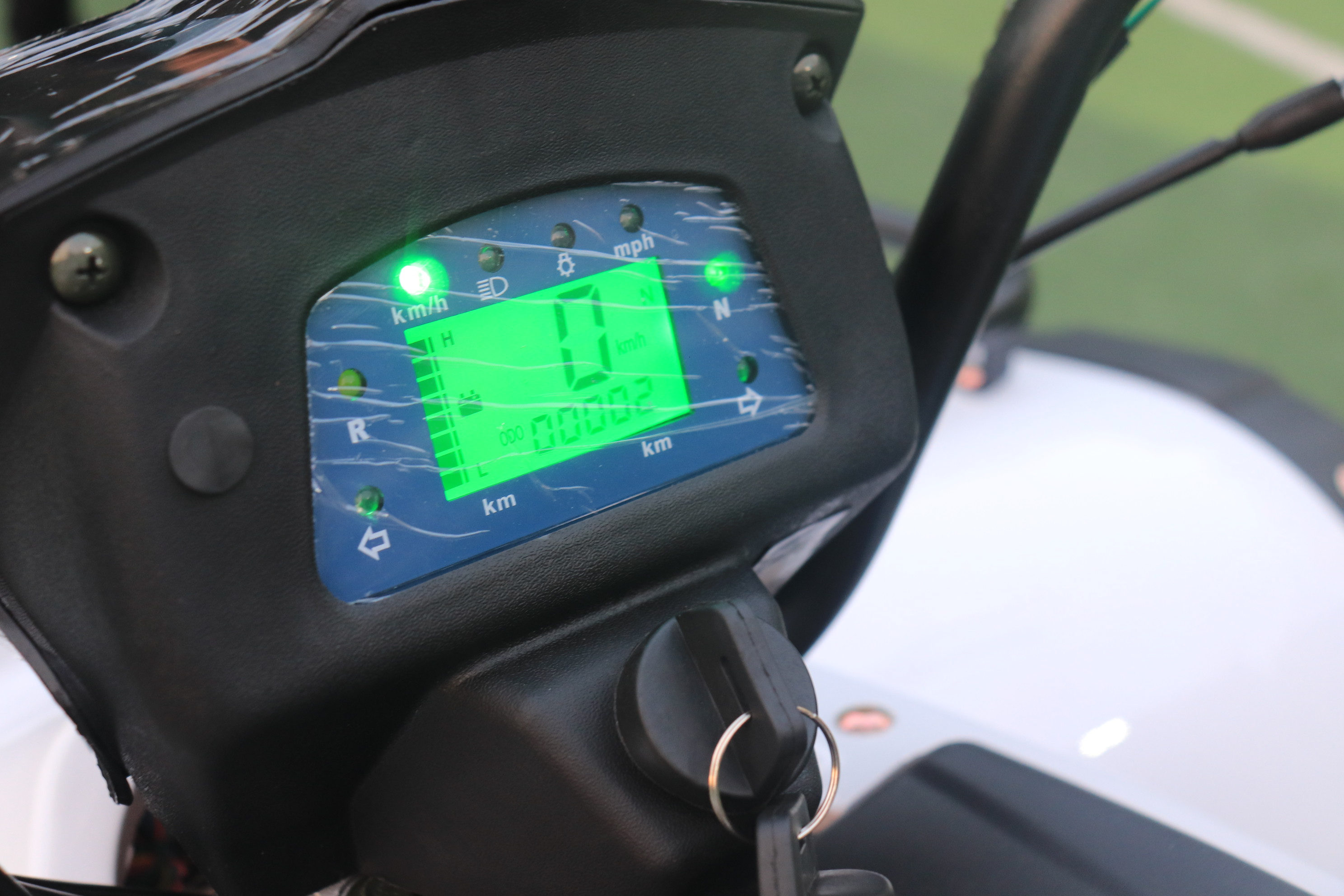 quad bike with LCD meter