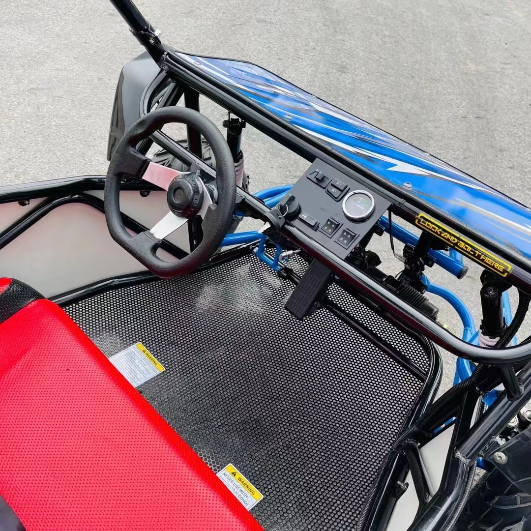 electric go kart with strong chassis