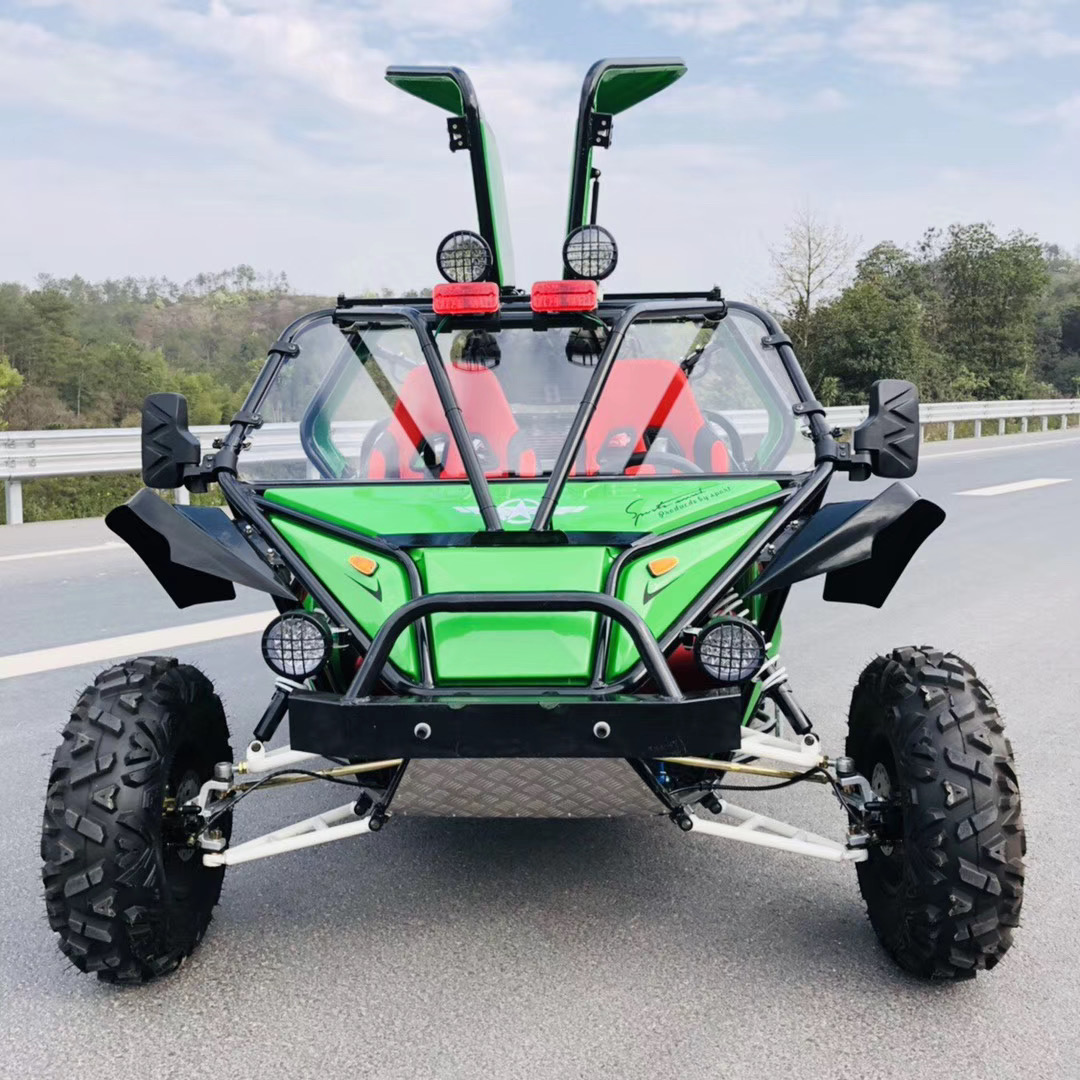 2 seater go kart with leather seat