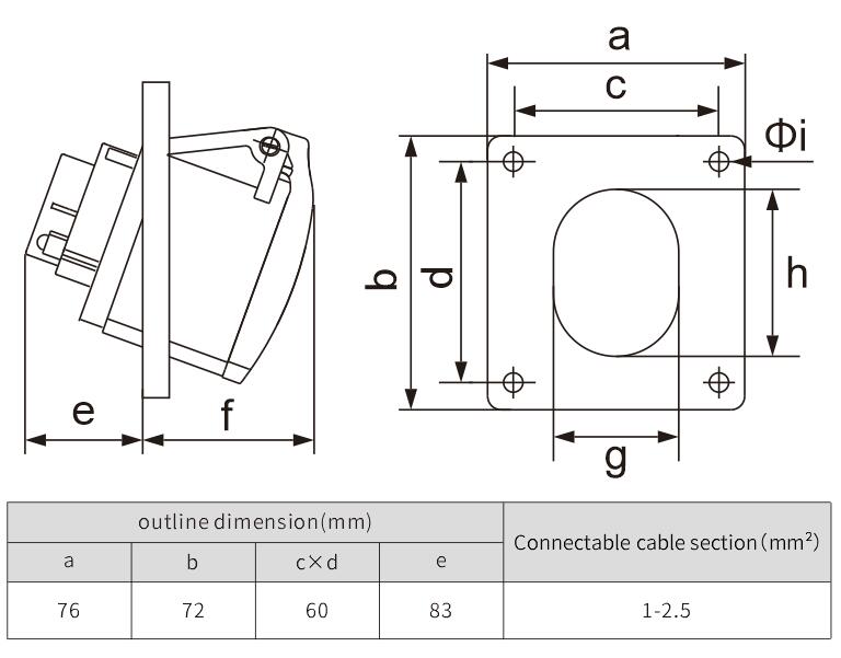 16a industrial socket male female socket connector - NANTE