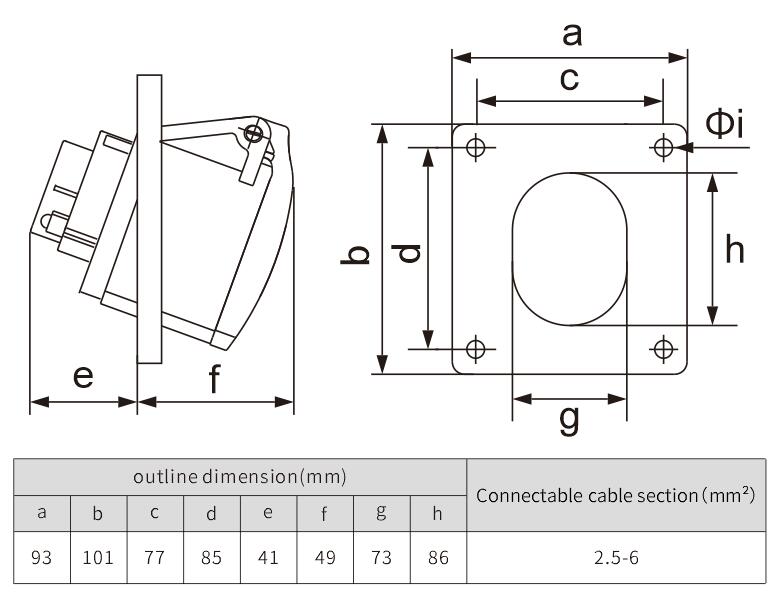 wall mounted socket electric socket socket outlet - NANTE