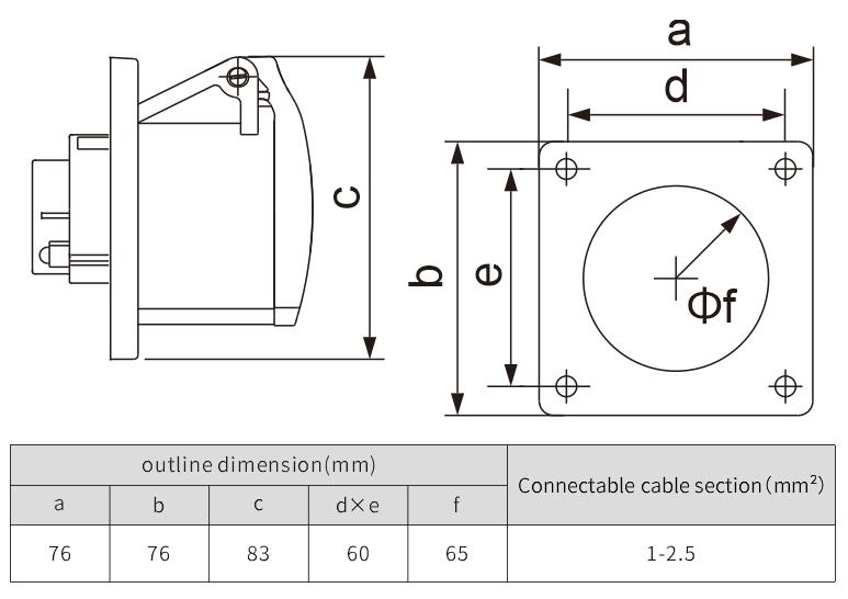 16a industrial socket male female socket connector - NANTE