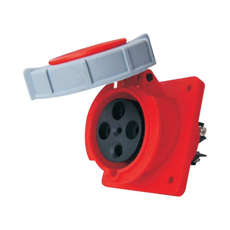 IP67 oblique supplier dust proof socket door industrial