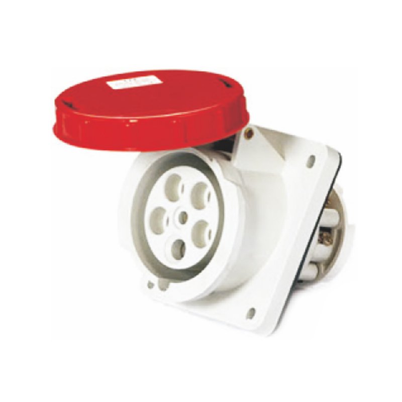 industrial male female socket wall outlet angle socket