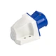 Heavy duty 3p 16 amp female waterproof industrial socket