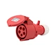 Type 225 ip44 415v 3p n e 4 pin waterproof connector socket
