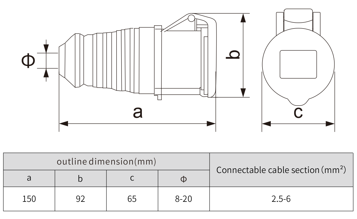 male plug socket splice connectors wire connectors - NANTE