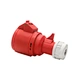 Type 225 ip44 415v 3p n e 4 pin waterproof connector socket