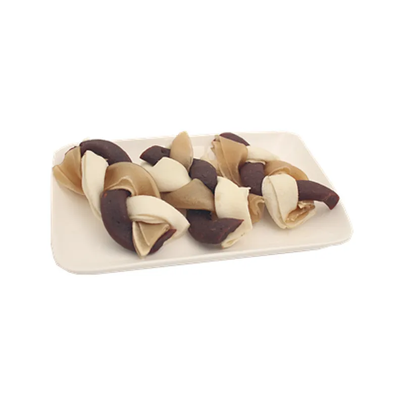 Three Mixed Colour Cowhide Chews