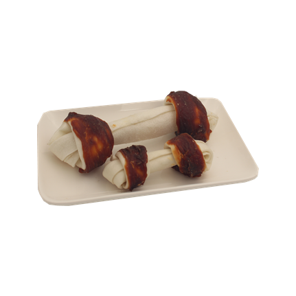 Cowhide Knotted Bone A Twined By Duck