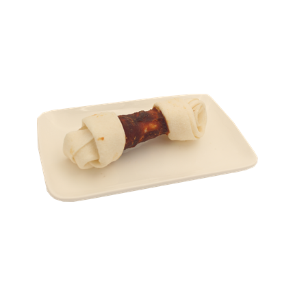 Cowhide Knotted Bone B Twined By Duck