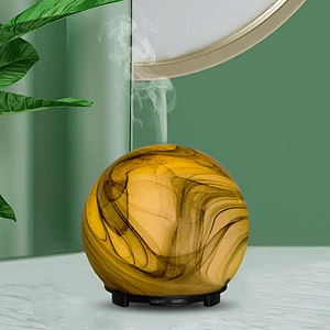 Hot sale 7 color changing electric fragrance air humidifier fragrance essential oil glass diffuser