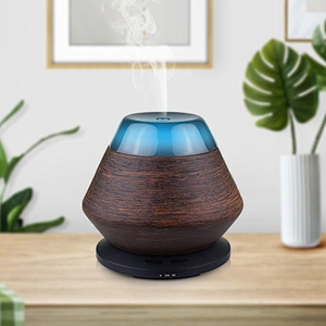 Mini portable scent air humidifier 7 colors LED light cool Mist classical natural resin essential oil diffuser