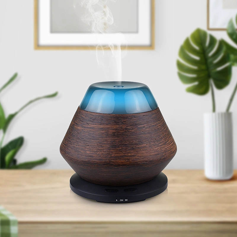 Mini portable scent air humidifier 7 colors LED light cool Mist classical natural resin essential oil diffuser