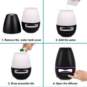Essential Oil Diffuser with Bluetooth Speaker ultrasonic aroma diffuser with 7 color changing light diffuser