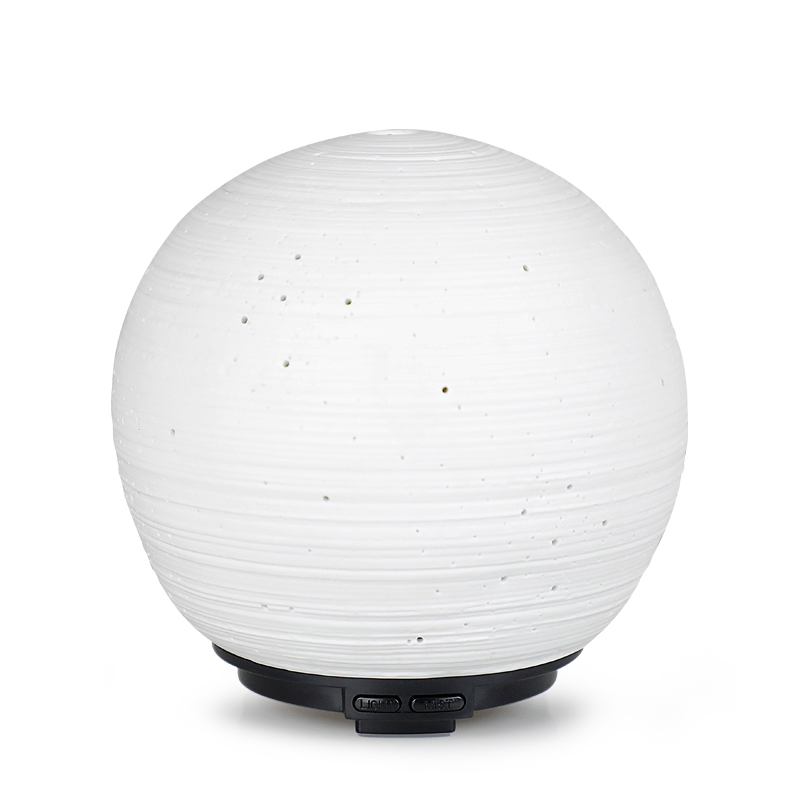 wholesale 100ml hand make ceramic essential oil ultrasonic fragrance aromatherapy 7 color light aroma diffuser